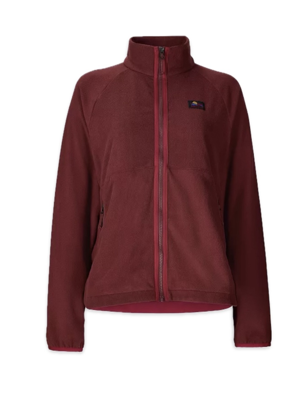 MARMOT Upward Fleece Jacket Full Zip Mid-layer Açaí Berry Burgundy Lightweight